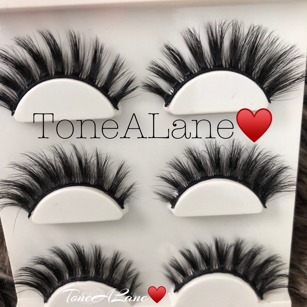 Mink Eyelashes Lashes False Eyelashes Glamour - Picture 3 of 3